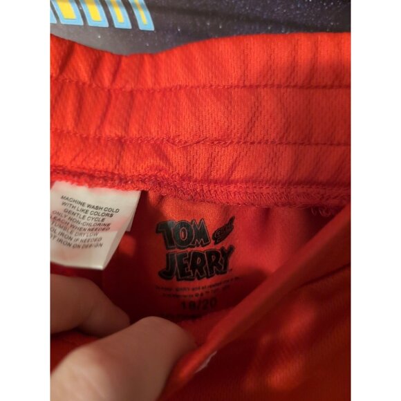 Tom And Jerry Red Boy's Baseball Jersey Shorts 2 Piece Set Size 18/20 - Picture 7 of 12
